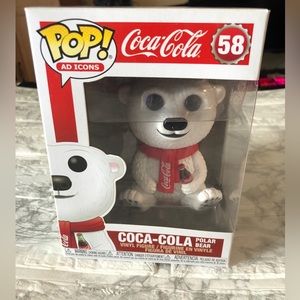 FUNKO POP! Ad Icons: Coca-Cola Polar Bear #58 Vinyl Figure ADORABLE Vaulted HTF